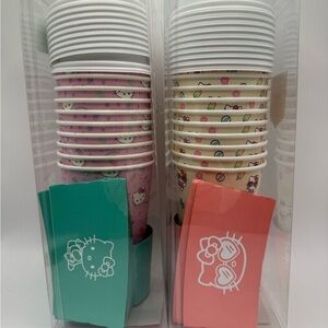 Hello Kitty Disposable Party Cups - Pink and Cream